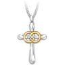 The Bradford Exchange Joined By God Diamond Marriage Cross Pendant Necklace