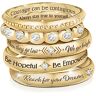 The Bradford Exchange Michelle Obama's Truths Quotes Inspired 5-Ring Pendant Set