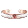 The Bradford Exchange Power Of Wellness 18K Rose Gold-Plated Medical Cuff Bracelet Adorned With Crystals And Personalized With Your Medical Condition