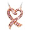 The Bradford Exchange Breast Cancer Awareness Pink Simulated Diamond Necklace