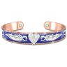 The Bradford Exchange Guardian Angel Solid Copper Bangle Bracelet With 20 Crystals