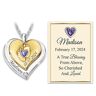 The Bradford Exchange Diamond & Crystal Birthstone With Engraved Name & Birthdate