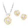 The Bradford Exchange White Topaz Knot Pendant For Daughters With Free Earrings