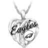 The Bradford Exchange Philadelphia Eagles Necklace With Enameled Logo & Crystals