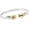 The Bradford Exchange Green Bay Packers Bracelet With Team Colored Crystals