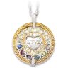 The Bradford Exchange Every Beat Of My Heart Personalized Sterling Silver Pendant Necklace With Up To 6 Heart-Shaped Rotating Crystal Birthstones & 18