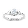 The Bradford Exchange Together As One White Topaz And Diamond Ring With 2 Names