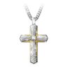The Bradford Exchange Cross Pendant Necklace For Grandson With Damascus Steel