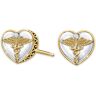 The Bradford Exchange Work Of Heart Diamond Earrings For Healthcare Workers