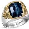 The Bradford Exchange Force Of Nature 7-Carat Eagle's Eye Gemstone Men's Ring