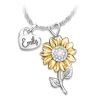 The Bradford Exchange Personalized Sunflower Pendant Necklace For Granddaughter