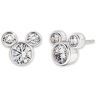 The Bradford Exchange Disney Mickey Mouse Stud Earrings With 3 Carats Of Crystals