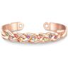 The Bradford Exchange Stronger Together Personalized 18K Rose Gold-Plated Crystal Birthstone Copper Cuff Bracelet Engraved With Up To 10 Names - Perso