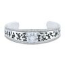 The Bradford Exchange Disney100: Platinum Celebration Cuff Bracelet With Crystals