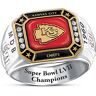 The Bradford Exchange Kansas City Chiefs Super Bowl LVII Men's Personalized Commemorative NFL Ring - Personalized Jewelry