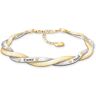 The Bradford Exchange Engraved Platinum- And 18K Gold-Plated Herringbone Bracelet