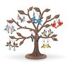 The Bradford Exchange Seasonal Bird Earring Collection With Wooden Tree Display