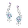The Bradford Exchange Seasonal Crystal Earrings Collection With Collector's Case
