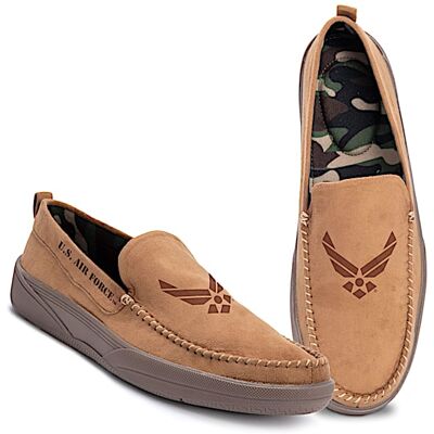 The Bradford Exchange Air Force Pride Men's Faux Suede Moccasins The Bradford Exchange Air Force Pride Men's Faux Suede Moccasins