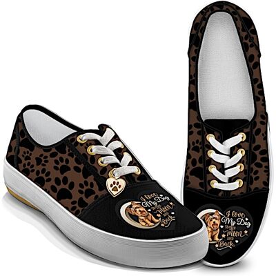 The Bradford Exchange I Love My Dog To The Moon And Back Sneakers: Choose A Breed The Bradford Exchange I Love My Dog To The Moon And Back Sneakers: Choose A Breed