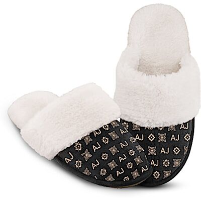 The Bradford Exchange Faux Suede House Slippers Personalized With Your Initials The Bradford Exchange Faux Suede House Slippers Personalized With Your Initials