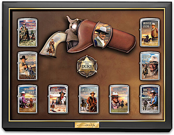 The Bradford Exchange John Wayne The Duke: Great American West Zippo Lighter Collection