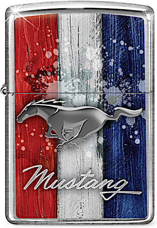 The Bradford Exchange Mustangs Through The Years Zippo Lighter Collection