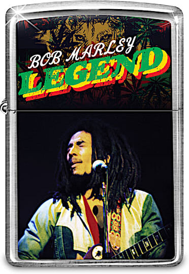 The Bradford Exchange Bob Marley Zippo Lighters With Full-Color Images