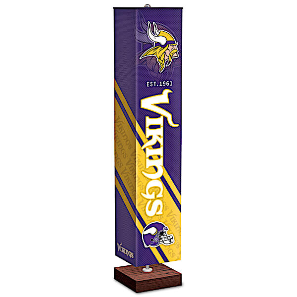 The Bradford Exchange Minnesota Vikings NFL Floor Lamp With Foot Pedal Switch