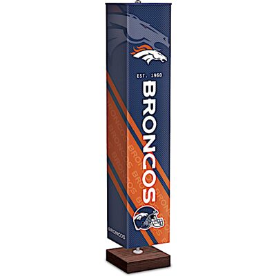 The Bradford Exchange Denver Broncos NFL Floor Lamp With Foot Pedal Switch The Bradford Exchange Denver Broncos NFL Floor Lamp With Foot Pedal Switch