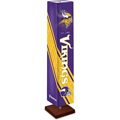 The Bradford Exchange Minnesota Vikings NFL Floor Lamp With Foot Pedal Switch The Bradford Exchange Minnesota Vikings NFL Floor Lamp With Foot Pedal Switch