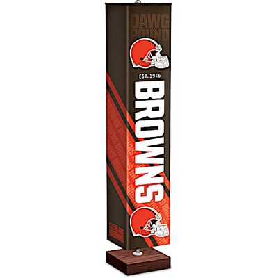 The Bradford Exchange Cleveland Browns NFL Floor Lamp With Foot Pedal Switch The Bradford Exchange Cleveland Browns NFL Floor Lamp With Foot Pedal Switch