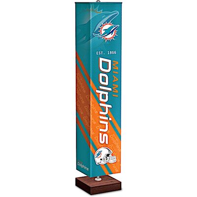 The Bradford Exchange Miami Dolphins NFL Floor Lamp With Foot Pedal Switch The Bradford Exchange Miami Dolphins NFL Floor Lamp With Foot Pedal Switch