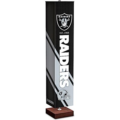 The Bradford Exchange Las Vegas Raiders NFL Floor Lamp With Foot Pedal Switch The Bradford Exchange Las Vegas Raiders NFL Floor Lamp With Foot Pedal Switch