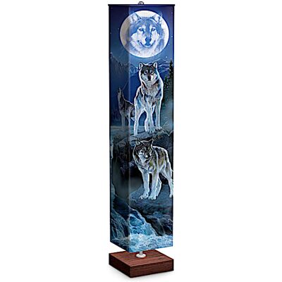 The Bradford Exchange Al Agnew Mystic Moonlight Wolf Art Floor Lamp With Foot Pedal Switch The Bradford Exchange Al Agnew Mystic Moonlight Wolf Art Floor Lamp With Foot Pedal Switch