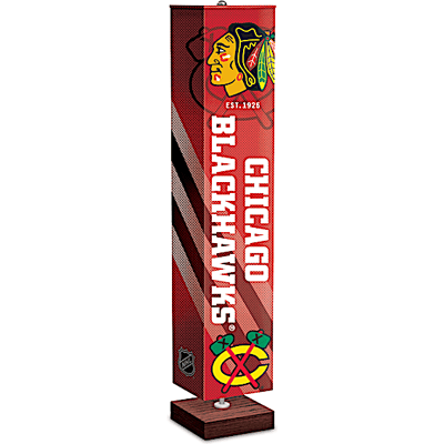 The Bradford Exchange Chicago Blackhawks Four-Sided Floor Lamp The Bradford Exchange Chicago Blackhawks Four-Sided Floor Lamp