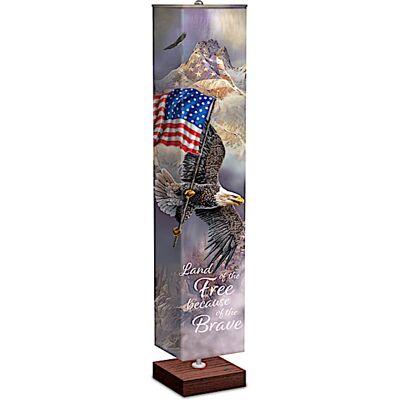 The Bradford Exchange Ted Blaylock 4-Sided Patriotic-Themed 5-Foot Floor Lamp The Bradford Exchange Ted Blaylock 4-Sided Patriotic-Themed 5-Foot Floor Lamp
