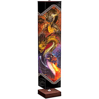 The Bradford Exchange Matt Stawicki Four-Sided Dragon Art Floor Lamp The Bradford Exchange Matt Stawicki Four-Sided Dragon Art Floor Lamp