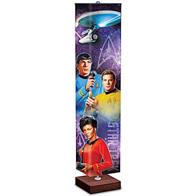 The Bradford Exchange STAR TREK Floor Lamp With Art On 4-Sided Fabric Shade The Bradford Exchange STAR TREK Floor Lamp With Art On 4-Sided Fabric Shade