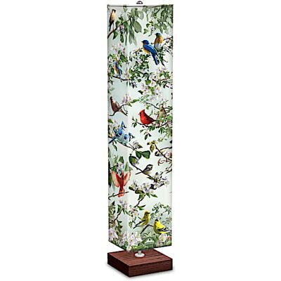 The Bradford Exchange Hautman Brothers 4-Sided Bird Art Fabric Shade Floor Lamp The Bradford Exchange Hautman Brothers 4-Sided Bird Art Fabric Shade Floor Lamp