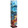 The Bradford Exchange David Penfound 4-Sided Ocean-Themed Fabric Shade Floor Lamp