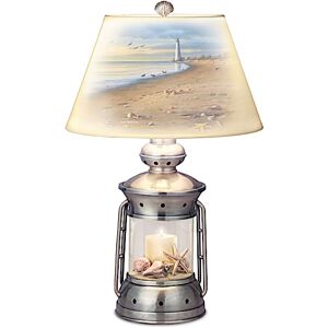 The Bradford Exchange Coastal Treasures Lantern Table Lamp
