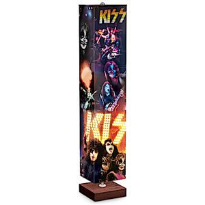 The Bradford Exchange KISS Color-Changing 5-Foot Floor Lamp With Concert Imagery
