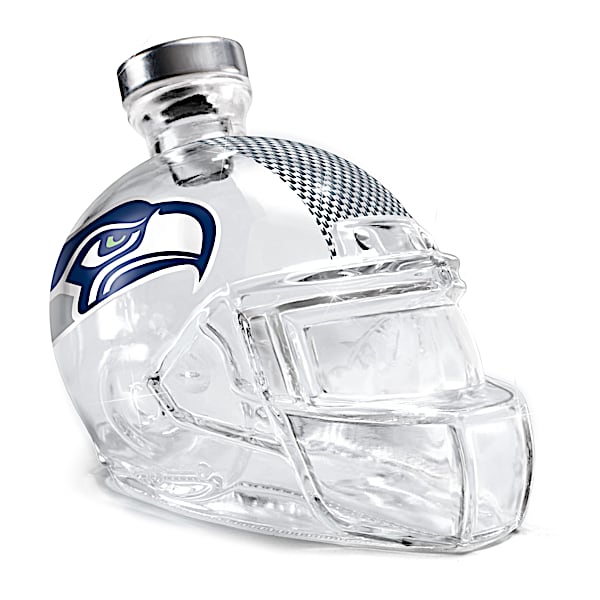 The Bradford Exchange Seattle Seahawks Glass Helmet Decanter