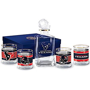 The Bradford Exchange Houston Texans NFL Glass Decanter Set The Bradford Exchange Houston Texans NFL Glass Decanter Set