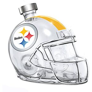 The Bradford Exchange Pittsburgh Steelers Glass Helmet Decanter The Bradford Exchange Pittsburgh Steelers Glass Helmet Decanter