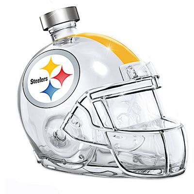 The Bradford Exchange Pittsburgh Steelers Glass Helmet Decanter The Bradford Exchange Pittsburgh Steelers Glass Helmet Decanter