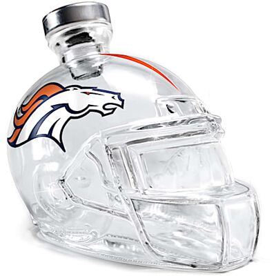 The Bradford Exchange Denver Broncos Glass Helmet Decanter The Bradford Exchange Denver Broncos Glass Helmet Decanter