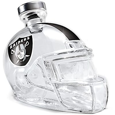 The Bradford Exchange Las Vegas Raiders Glass Helmet Decanter The Bradford Exchange Las Vegas Raiders Glass Helmet Decanter