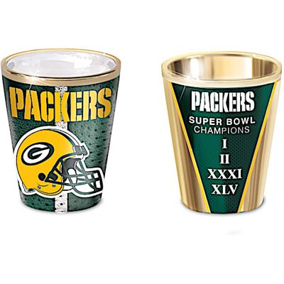 The Bradford Exchange NFL Green Bay Packers Shot Glass Collection The Bradford Exchange NFL Green Bay Packers Shot Glass Collection